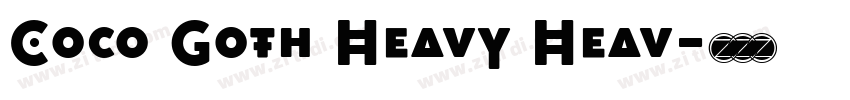 Coco Goth Heavy Heav字体转换